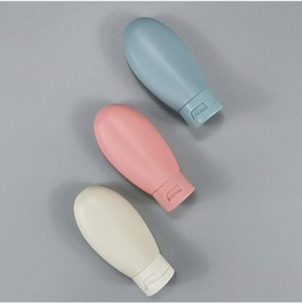 Şişesi Krem Şampuan 3 Adet Set, Sızdırmaz Kozmetik Şişesi, Çok Amaçlı Seyahat Tipi Doldurulabilir Krem Losyon Şişe Seti Tatil Kamp Kutusu (BPA İÇERMEZ)