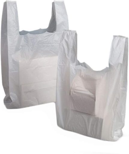 Ambalaj Kalın Beyaz Poşet Orta Boy 1 Kg Hışır Atlet Poşet Market Manav Poşeti