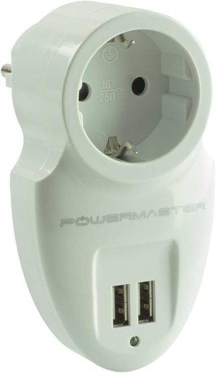 16A-3500W Çift Usbli Tekli Akim Korumali Priz (79 X 155 Mm)