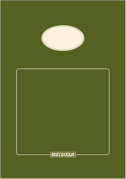 A5 Karton Kapaklı Bloknot, Ofis Serisi, 80 Yaprak, Düz, Yeşil