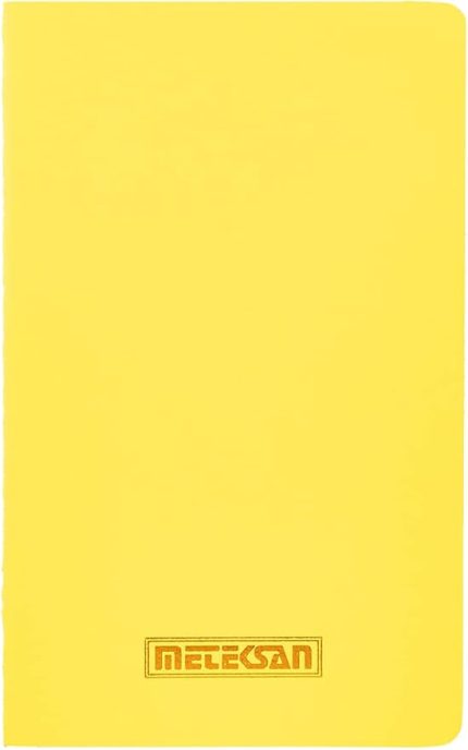 Notes 13x21 cm Karton Kapaklı İplik Dikişli Defter, 24 Yaprak, Düz, Sarı