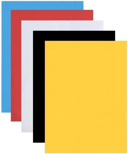 Renkli Mukavva 5 Renk 50x70 cm 1 Paket Sert Renkli Karton 1.0 mm Okul Okul Öncesi Anasınıfı Hobi Etkinlik