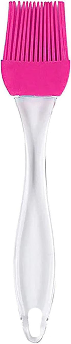 Şeffaf Saplı Silikon Yumurta Fırçası, Çok Renkli, Medium