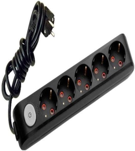 Multi-Let 5li̇ Anahtar Topraklı Ç.K 2mt Kablo Priz