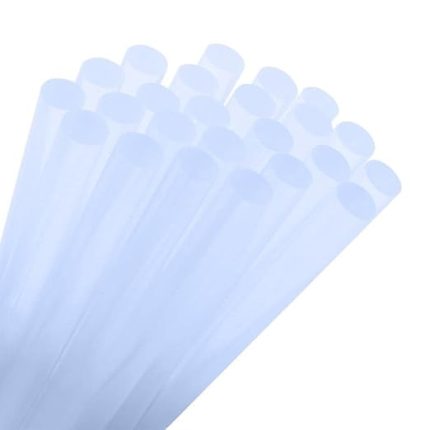 Sıcak Silikon Çubuğu 1 KG 11MM-30CM Mum Silikon Kalın Uç Şeffaf