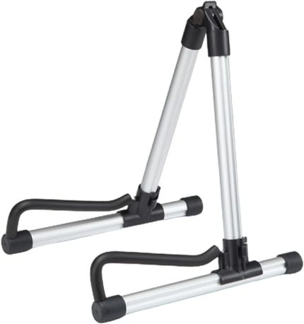 Evrensel taşınabilir A çerçeve gitar standı, akustik gitar, elektro gitar ve bas gitar için