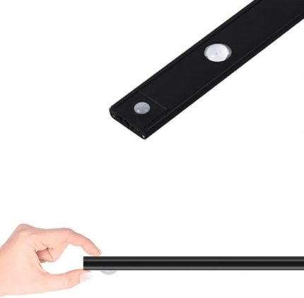 Şarjlı 3 Farklı Işık Renkli Dimmerli 40cm Siyah Cata Bella Ultra Slim Kabin Led