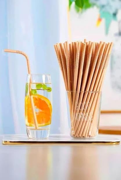 Kraft Kağıt Pipet 200 Adet