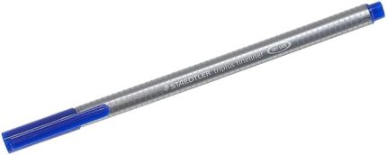 3343 Triplus Fineliner Keçeli Kalem, 0.3 mm Uç, Su Bazlı Mürekkep, Mavi