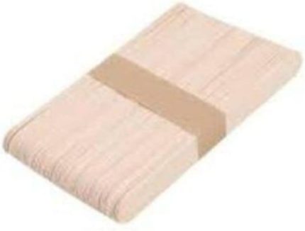 Naturel-geniş-ahşab Çubuk-abeslang- Dil Çubuğu 50 Li El Işi Etkinlikleri (Kırtasiye)