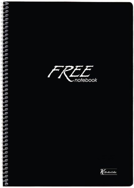 Color A4 Kareli 120 Yp. PP Kapak Spiralli Free Okul Defteri