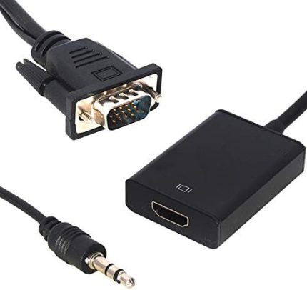 18637 1 Pm 18637 Vga Erkek To HDMI Dişi Dönüştürücü Kablo