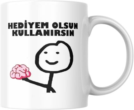 Olsun Komik Yazılı Kupa Bardak Hediyelik Çay Kahve Kupası Coffee Mug
