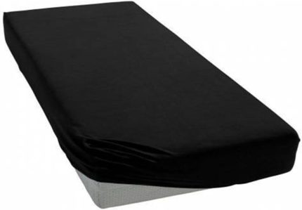 Penye Çift Kişilik 160x200 Lastikli Çarşaf (Siyah / 160 x 200)