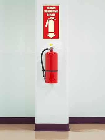 Fosforlu Yangın Söndürme Cihazı Levhası Bant Hediyeli - Görsel 3