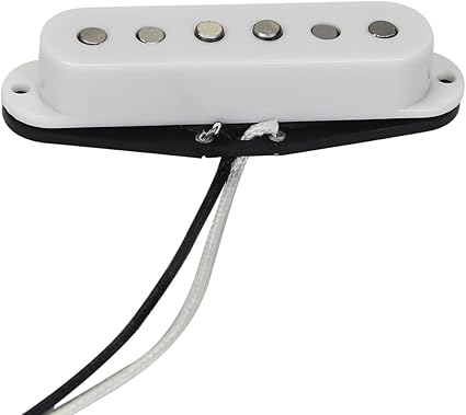 Tek Bobinli Pikap Alnico 5 Katlı Pikap Boyun Gitar Pikap ST SQ Elektro Gitar için Kademeli, Beyaz - Görsel 4