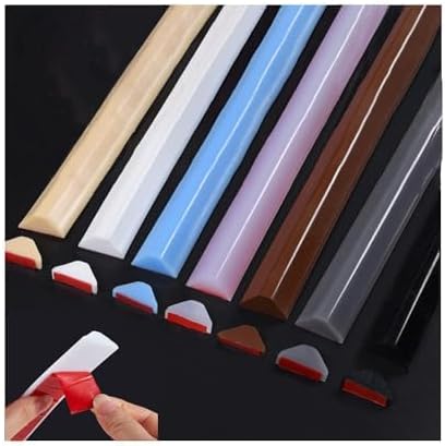 100 cm sıçrama koruma çıtası, duş, kendinden yapışkanlı, silikon su stoperi, duş, sıçrama koruması, kendinden yapışkanlı kauçuk çıta, mutfak, banyo için (yarı saydam 1 m)