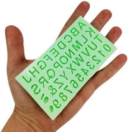 Şeklinde Harf Ve Rakam Silikon Kokulu Taş Ve Sabun Kalıbı 1x1x1 cm
