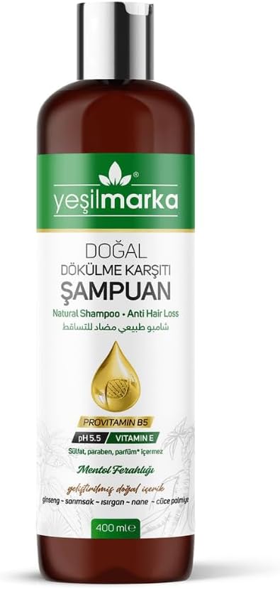 Doğal Dökülme Karşıtı Şampuan, Besleyici, Kuru ve İnce Telli Saçlar, Doğal Yağlar ve Botanik Özler ile Aşılanmış, Saç Dökülmesine Karşı Şampuan, 400 ml
