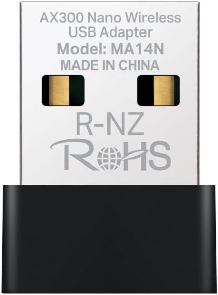 MA14N; AX287 Mbps, Nano Tasarım, Kolay Kurulum, Linux ve Windows(11/10/7) Destekli, Wi-Fi 6 USB Adaptör