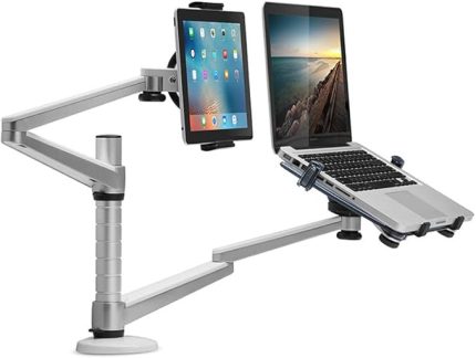 Notebook ve Tablet Stant, 10-16" Dizüstü Bilgisayar ve 4.7-12.9" Tablet 2 Hareketli Ayarlanabilir Kol, Ergonomik Dizüstü Bilgisayar Standı OA-9X (OA-9X)