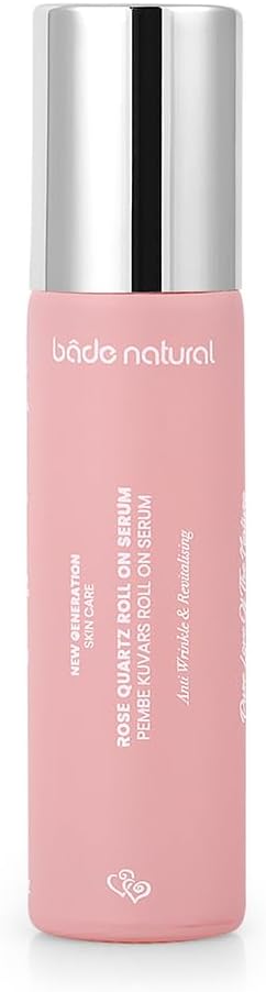Natural Pembe Kuvars Roll On Antioksidan Yüz Masaj Serumu 10 ml