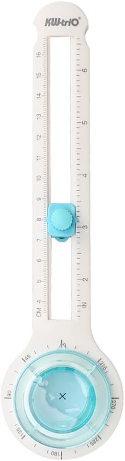 El Sanatları Kağıdı için Daire Kesici Dairesel Kesici Manuel Yuvarlak Kesme Aleti Çapı 8-32 cm Kağıt Düzeltici Sağlam Saplı ve Ayarlanabilir Tasarımlı DIY Kağıt Kartları için Scrapbooking Alet
