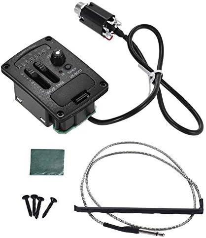 Uk-300T Ukulele Piezo Pickup Preamp 2-Band Eq Ekolayzer Ukelele Manyetikler Tuner Sistemi