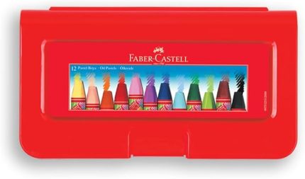 Altıgen Pastel Boya, 12 Renk, Plastik Kutu, Yumuşak ve Canlı Renkler, Rahat Kullanım, Etkili Uygulama
