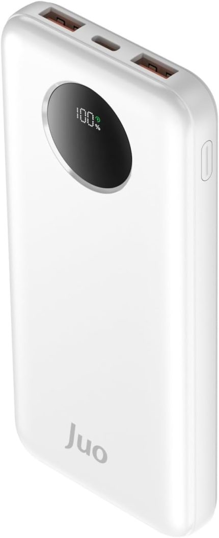 10000mAh 22.5W Dijital Led Ekranlı Taşınabilir Hızlı Şarj Cihazı Powerbank Beyaz