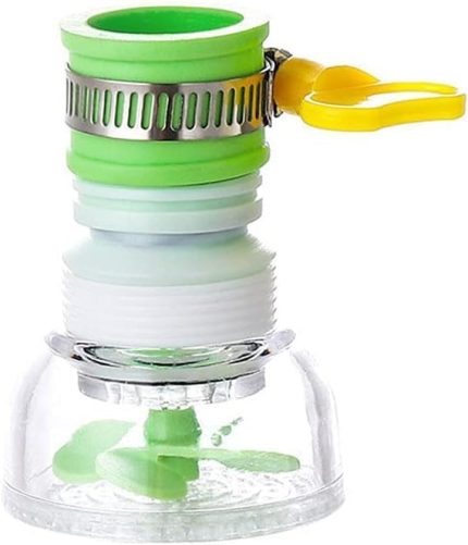 Derece Dönen Tasarruflu Musluk Başlığı Pervaneli Boncuklu Sıçratmaz Musluk Aparatı