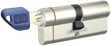 Dorma Pextra+ Anahtarı Kopyalanamayan (Çelik Takviyeli+Tuzaklı) Barel Kapı Kilit Göbeği (68 mm / 70 mm, Gri - Mandalsız)