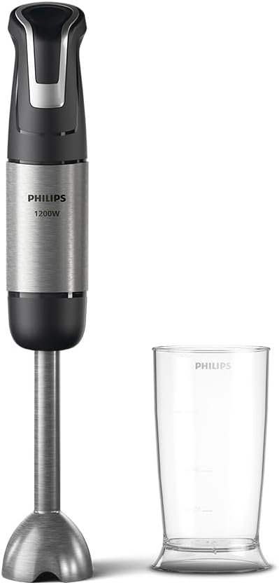5000 Serisi El Blender, 1200W, 0,5L Kapasiteli BPA İçermeyen Hazne, SpeedTrigger Teknolojisi, Dayanıklı Paslanmaz Çelik Bıçaklar, HR2695/00