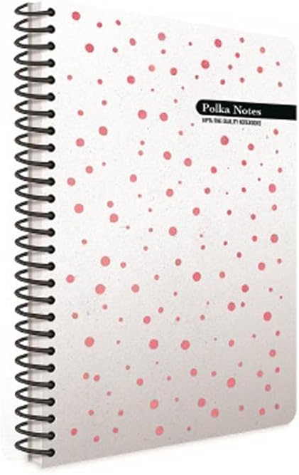 Polka Notes 17 x 24 Spiralli Defter Sert Kapak 120 Yaprak Kareli