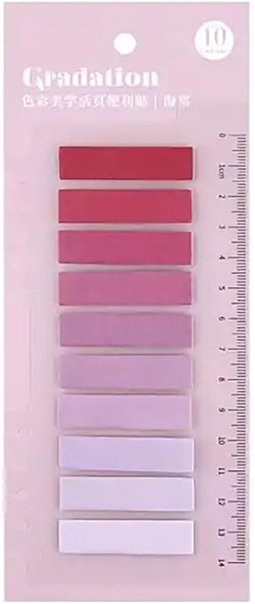 Tonları Temalı 10 Renkli Cetvelli Index • Index Sticker • Post-it • Sticky Note