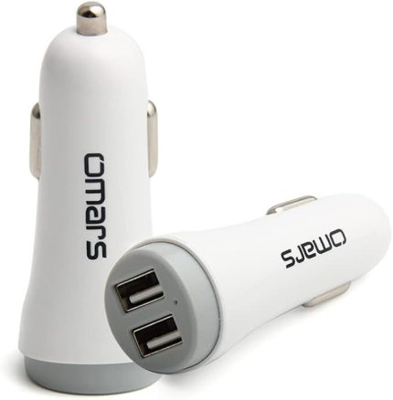 Omars 4.8A Çift USB Çıkışlı Araç Şarj Cihazı
