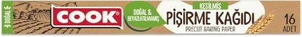 Kesilmiş Doğal Pişirme Kağıdı 37x42 cm, 16'lı