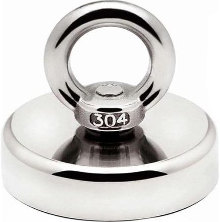D48 Güçlü Neodyum Mıknatıs 48mm 75kg Askılı Fishing Salvage Magnet