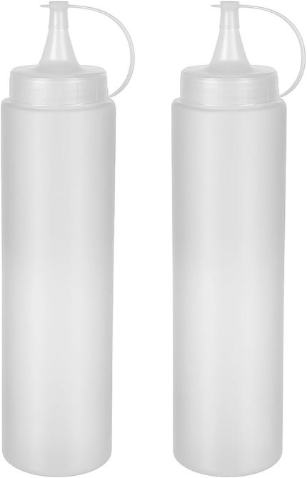 2 Adet Sos Şişesi 700 Ml Plastik Yağlık Sirkelik Ketçap Mayonez Sızdırmaz Sosluk Yağdanlık