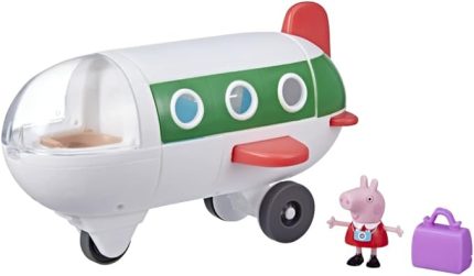 Pig Peppa'nın Maceraları Uçakta Peppa, Gerçekten Yuvarlayan Okul Öncesi Oyuncak, 1 Figür ve 1 Aksesuar, 3 Yaş ve Üzeri