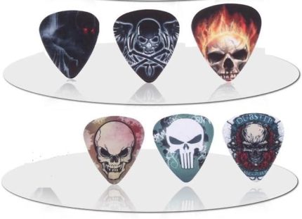Yonca Kuru Kafa Gitar Penalası 6'lı 0,71 mm - 6 Pieces Skull Guitar Plectrum Picks 0.71mm Akustik Gitar Klasik Gitar Ukulele Pena