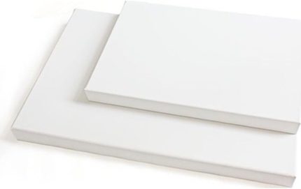 (1888) Arkadan Zımbalı Yüksek Kaliteli 2 Adet Boş Tuval: 20x25 Cm