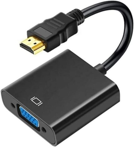 Tablet Projeksiyon Notebook Uyumlu Hdmi To Vga Kablo Siyah