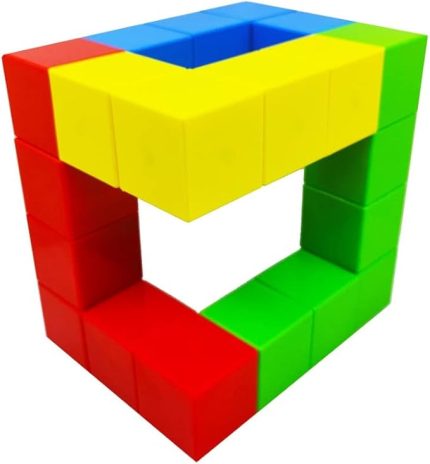 Manyetik Blok Klasik Renkler - 24 Mıknatıslı Küp