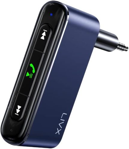 Quick Bluetooth Receiver 3.5mm Jack Aux Wireless Audio Araç Kiti Mikrofonlu Stereo Ses Aktarım Navigasyon Yayını LIVX-WAC
