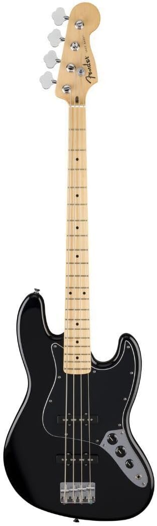 Standard Jazz Bass Black - Maple Bas Gitar