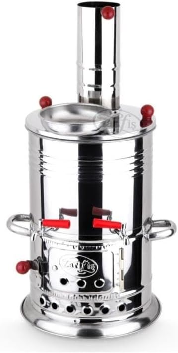 Odunlu Semaver Çift Musluklu 3.5 Litre