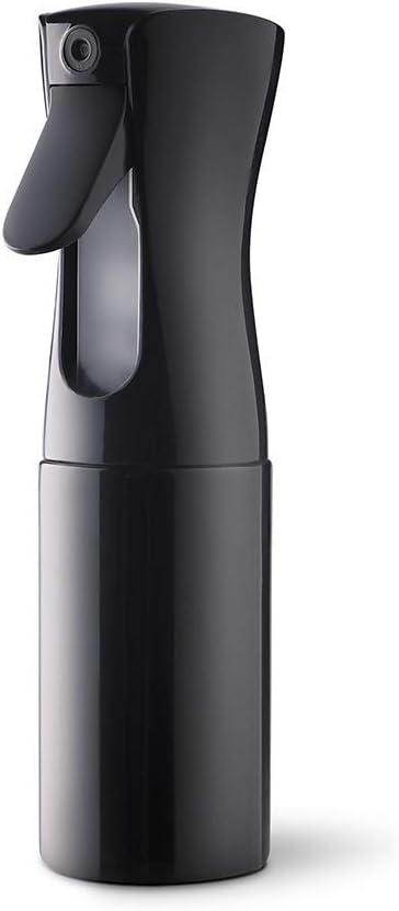 Sprey Şişeleri Sürekli Ultra İnce Buğu Boş Su Şişeleri Kuaför Sprey Şişeleri Salon Kuaför Saç Aracı Su Püskürtücü (160 ml, Siyah)