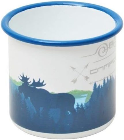 Emaye Kupa Beyaz Doğa, Dayanıklı Kamp Ekipmanları, Kamp Aksesuarları, Açık Hava Sporları, Doğa Sporları, Yürüyüş, Sırt Çantasıyla Seyahat