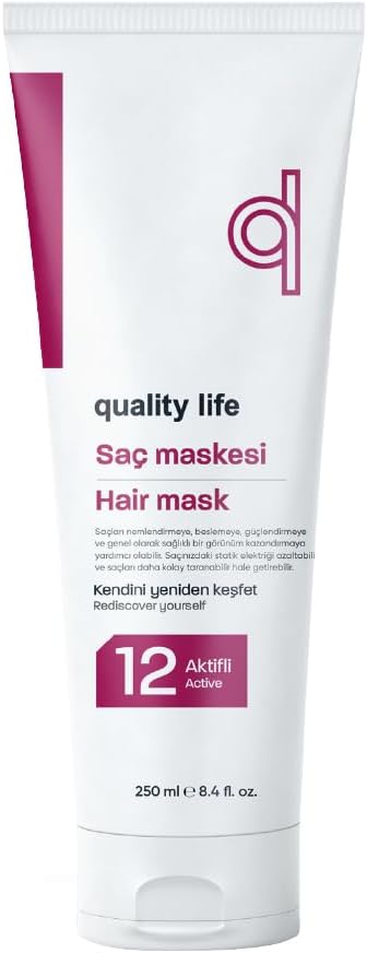 Life Ql 8 Aktifli Saç Maskesi, Yıpranmış Ve Kuru Saçlar Için Besleyici Onarıcı